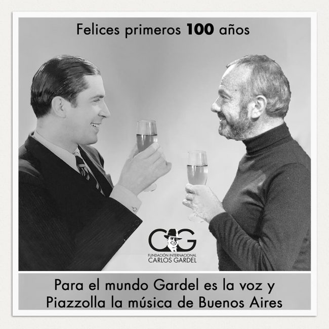 Para el mundo Gardel es la voz y Piazzolla la música de Buenos Aires